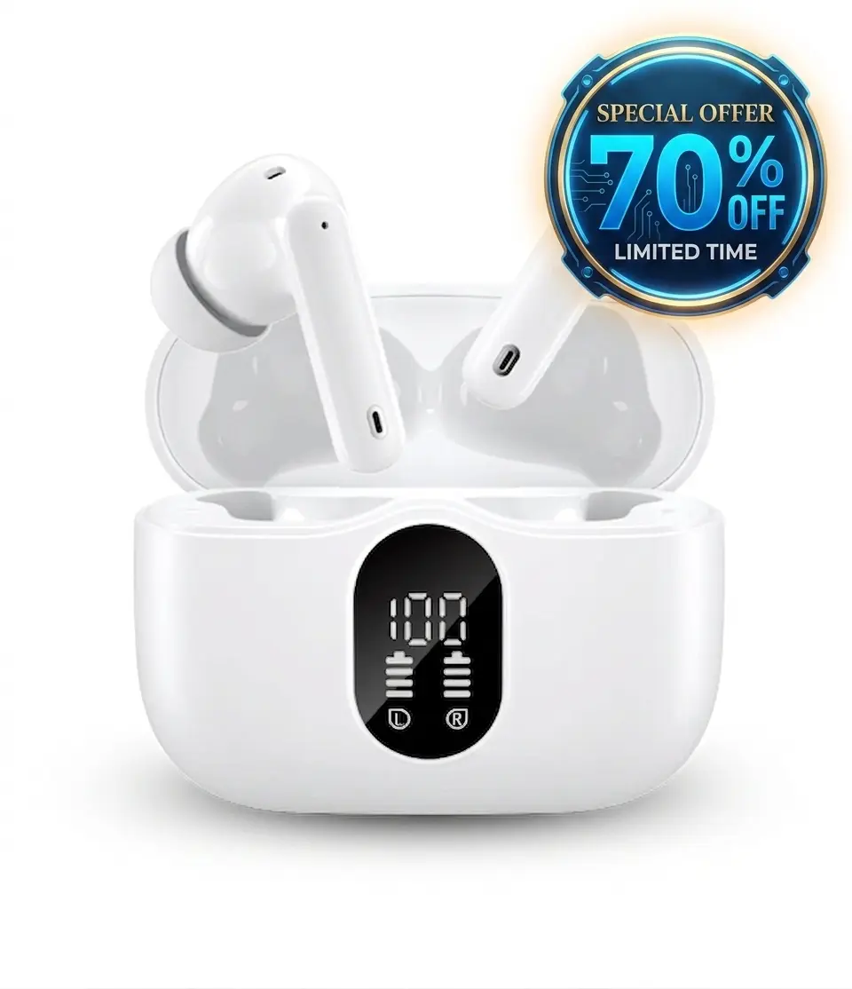 BeatBuds X1 White Earbuds Special Massive Discount Offer of 70%