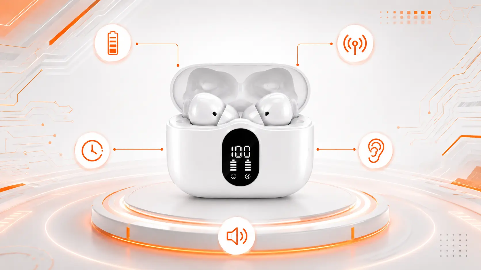 Beatbuds X1 White Earbuds Benefits